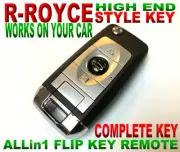 R.R. style flip remote for Ford 06-10 FALCON BF FG XR6 XR8 KEYLESS CHIP fob 2TK