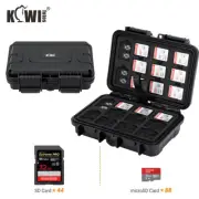 132 Slots Memory Card Case Separate Holder for 44 SD SDHC SDXC + 88 Micro SD MSD