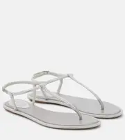 [Rene Caovilla] Rene Caovilla Amalia embellished thong sandals AU 3 grey