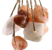 TXDIWWZ 4Pcs Himalayan Small Animals Lick Salt Mineral Salt Block Organic Pink Salt Natural Salt Brick with Rope for Cats, Dogs, Rabbits and Animals