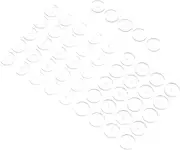 [GANAZONO] 50pcs Silicone Earring Back Discs Earring Stabilizer Discs for Making Pierced Backs