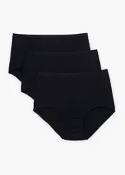 [Taking Shape] Taking Shape 3 Pack Bamboo Full Briefs Size 20 in Black - Plus Size Women's Underwear Black