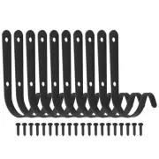 10 Pcs Iron Wall Hooks Outdoor Decorative Hook for Hanging Planter Coat 3732
