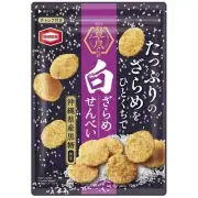 Rich Rice cracker white Zarame sugar Senbei 105g Kameda from Japan