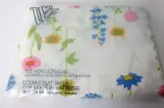 Vintage Wamsutta No Iron Ultracale Double Flat Sheet Wildflower Compose New NOS