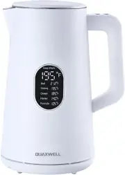Electric Kettle, 1.5L Stainless Steel, Double Wall Cool Touch Teapot, Fast Boil,
