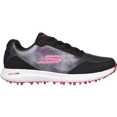 Skechers Women's Arch Fit GO GOLF Max 2 Splash Golf Shoes Black/Pink