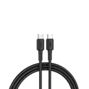 USP 6972890207064 1m BoostUp Braided USB-C to USB-C Cable, Black - 3A Fast & ...