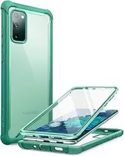 i-Blason Ares Series Designed for Samsung Galaxy S20 FE 5G Case (2020 Release), Dual Layer Rugged Clear Bumper Case with Built-in Screen Protector (MintGreen)