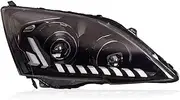 Car LED Headlights Compatible For Honda CR-V 2007-2011 CRV LED Projector Lens Headlamp Assembly LED DRL Dynamic Turn Signal Front Lights