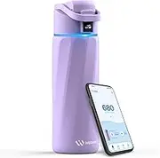 WaterH Boost Smart Water Bottle with Reminder to Drink Water, 24oz BPA-Free Stainless Steel Vacuum Insulated Water Bottle, Wide Mouth Water Tracker Bottle with APP, Ideal for Gift