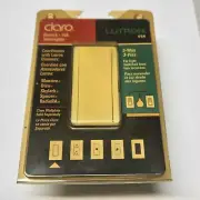 Claro Decora Switch, 15 Amp Lutron 3-Way Switch Almond. CA-3PSH-AL new