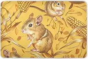 Animal Gerbil Corn Texture Holiday Extra Large Resuable Baby Bed Pad Water Resistant Potty Training Pads Cute Cool Pee Mats for Baby Toddler Children, 52" L x 34" W alfombra para Cover