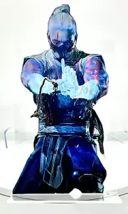 MORTAL KOMBAT SUBZERO HOLOGRAPHIC PREMIUM VINYL STICKER 7"x4" SCORPION