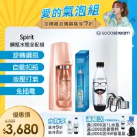 在飛比找momo購物網優惠-【Sodastream】時尚風自動扣瓶氣泡水機Spirit(