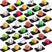 Wrist Return Ball Rubber Sport Ball with Wrist Strap and String Rebound Bouncy Balls Wrist Rebound Toy on Elastic String Ball Wrist Toy for Children Adults Wrist Exercise Play, Multi Color