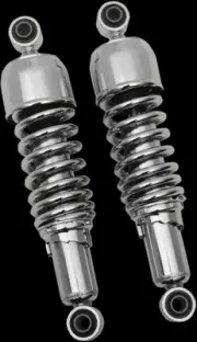DS Chrome 13in Replacement Rear Shock Absorber Pair Dyna Super Glide Conv 99-00