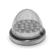 Red Watermelon (19 LED) Marker Turn Signal Light - Clear Lens-Red LED