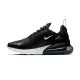 【NIKE 耐吉】Air Max 270 女鞋 黑白色 運動 休閒 慢跑鞋 低筒 襪套 氣墊 避震 球鞋 AH6789-001