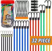 heavy duty assortment bungee cords with hooks 2pcs heavy duty bungie cord set