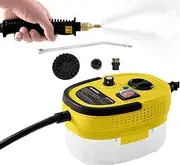 Handheld Steam Cleaner with Attachments, Multi-Purpose, Yellow and White