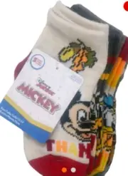 Mickey And Friends Quarter Socks. 5 Pair 12-24 Months