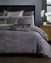 Donna Karan New York Collection Gravity Duvet Cover, Full/Queen Charcoal