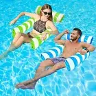 2 PACK Inflatable Pool Floats for Swimming Pool Hammock Chair Bed Water Tub Mesh