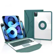 Bluetooth Keyboard Leather Case For Ipad Pro 11 With Pen Slot And Touchpad Green Keyboards