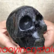 1.16LB Natural unknown Skull quartz Crystal Skull Carved Reiki Healing XK1143