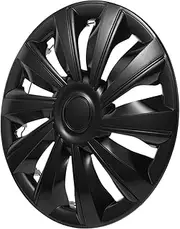 Sturdy Black Plastic Wheel Covers Quick Install Universal Fit Hubcaps for Car Truck Rim Accessories