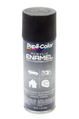 Dupli-Color DA1603 Semi Gloss Black Enamel Paint 12oz
