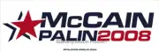 2008 McCain Palin BUMPER STICKER President