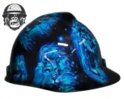 Custom Hydrographic Safety Hard Hat Mining Industrial - KING OF FIRE CAP