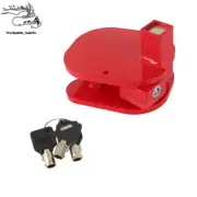 B005CIGVGM For Universal Equipment Lock Ball Ring Hitch Lock Secure Trailer Red