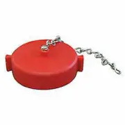 Moon American 664-252 Fire Hose Red Hose Cap 2-1/2" NH Plastic
