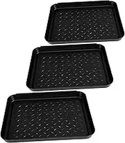 LALAFINA 3pcs Multifunctional Boot Tray Boot Trays for Entryway Indoor Plants Pet Feeding Car Trunk Kitchen Storage Easy to Retention Design