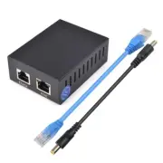 12V 5A POE Splitter Featuring RJ45 10/100/1000Mbps Metal Case POE Separator Box