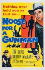 Historic Noose For A Gunman 1960 Movie Advertising Postcard
