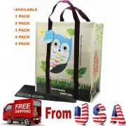 3 X Super Heavy Duty EcoJeannie Laminated Woven Reusable Shopping Bags/ Recycled