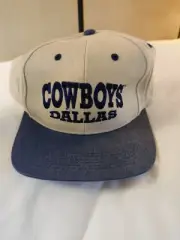 1990s Super Vintage Dallas Cowboys Hat Cap Script SnapBack Drew Pearson Co.