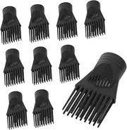 Hair Dryer Comb Nozzle 10pcs Replacement Nozzles for Blow Dryer Home Barber Shop Use