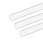 10mm x 20" Acrylic rod,Square,Clear Acrylic Plastic Rod PMMA Bar 3pcs