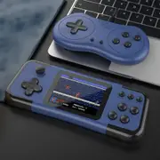 Handheld Games, Retro Games Console Built in 666 Classic Electronic Video Games Player with TV Output, Christmas Birthday Gift for Kids,Black and Blue