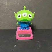 Solar Powered Dancing Bobble Head Toy - Cute Little Green Alien Toy Story Pink