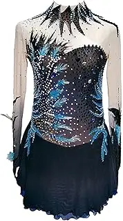 [Zagitova] Ice Figure Skating Dress for Girls Patchwork Gradient Women Competition Dance Outfits with Shiny Rhinestone
