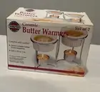 Vintage Norpro Butter Warmers Set of 2 in Box White Ramekins New