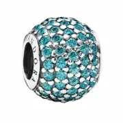 PANDORA Pave Lights Charm Teal CZ 791051MCZ