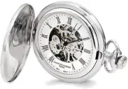 Charles Hubert Chrome-finish Oval Design Pocket Watch XWA4465