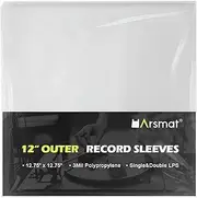 Arsmat 12-inch Vinyl-Record Outer Sleeves - LP Record Sleeves Album Covers